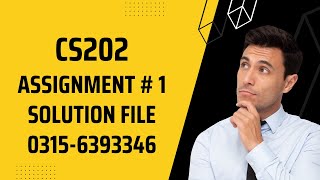 CS202 Assignment 1 Solution Fall 2022 CS202 Assignment 1 solution 2022 CS202 assig 1 solution Fall22
