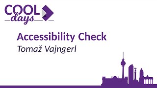 Accessibility Checker by Tomaž Vajngerl 🆒 #COOLDays 2022 screenshot 2