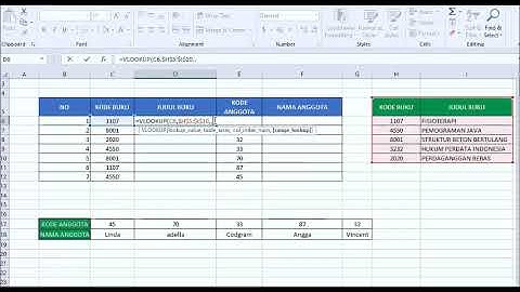 Cara Membuat Rumus Vlookup Dan Hlookup Di EXCEL 2016