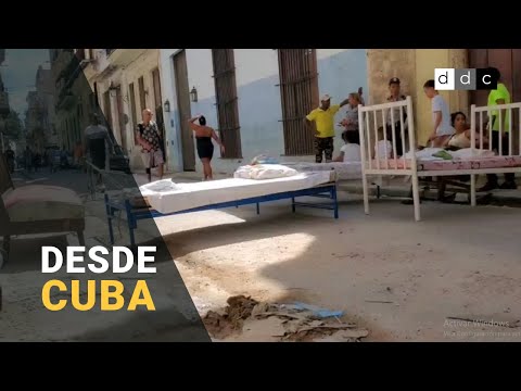 DESDE #CUBA | Varias familias protestan en La Habana Vieja por problemas de vivienda