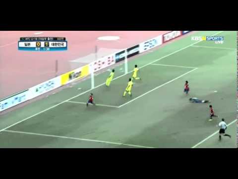 [AFC-U16] 이승우 한국 vs일본  멀티골 영상 !! 2014.9.14 한일전
