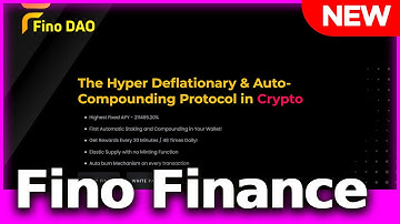 FinoFinance - The Hyper Deflationary & Auto- Compounding Protocol in Crypto