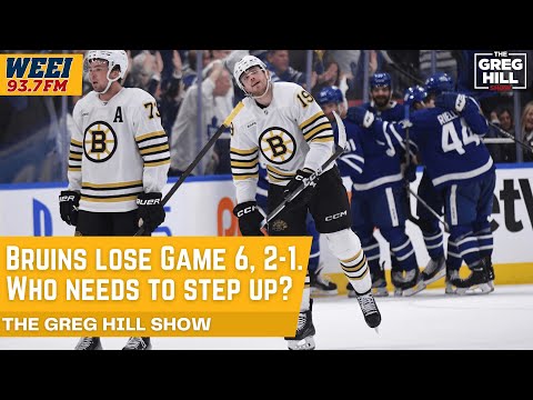 Bruins lose Game 6, 2-1. Who's to blame? The Greg Hill Show!