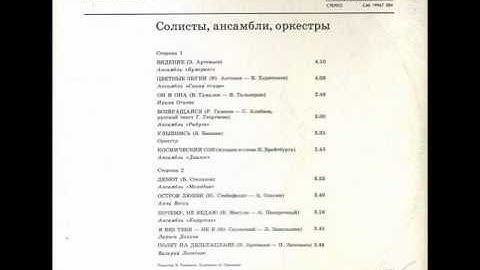 Бумеранг - Видение / Boomerang -  Vision (Мелодия - С60 19967 004)