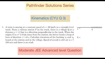 Pathfinder | Kinematics | Check your Understanding 3 | JEE Advanced