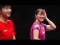 【下カメver.】孫穎莎「ごめんね」長﨑美柚のサーブを見逃さずにTTR!さすがの洞察力|WTTファイナルズ香港2025