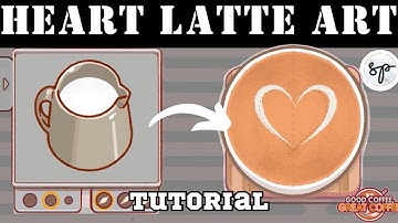 How To Make Heart Latte Art in Good Coffee Great Coffee? | Tutorial | Gameplay #gcgc #spgameplays