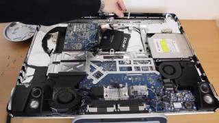 Apple iMac 5. Generation Festplatte ausbauen tauschen iMac 7,1 | Apple iMac 5 HDD Change iMac7,1