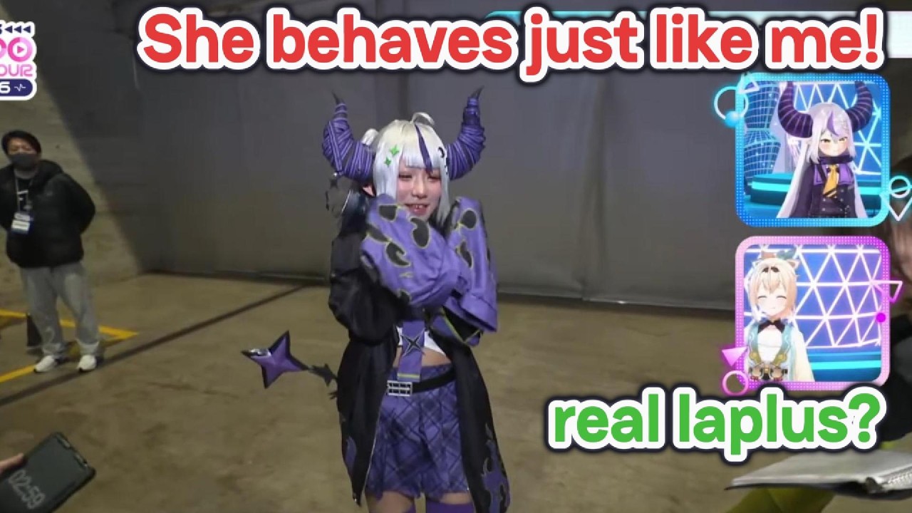 Laplus didn't expect to meet a fan of hers that is really similar to her