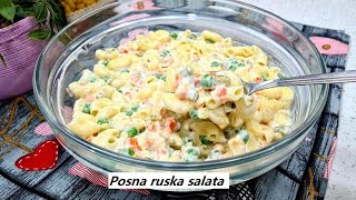 LENTEN RUSSIAN SALAD guests are delighted, first it is eaten at parties and you only need 15 minutes