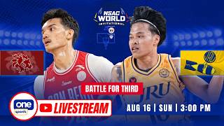 LIVE: SAN BEDA RED LIONS vs JRU HEAVY BOMBERS | NSAC WORLD INVITATIONAL BATTLE FOR THIRD | AUG 16