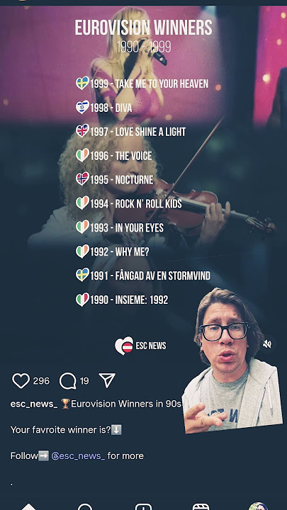 WHO WAS THE BEST EUROVISION WINNER BETWEEN 1990-1999 ?? #eurovision #esc2025