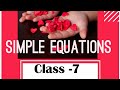 Simple Equations- class 7