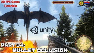 Part 34: Add features - Bullet Collision | 3D FPS Game in Unity Tutorial Series For Beginners 2024