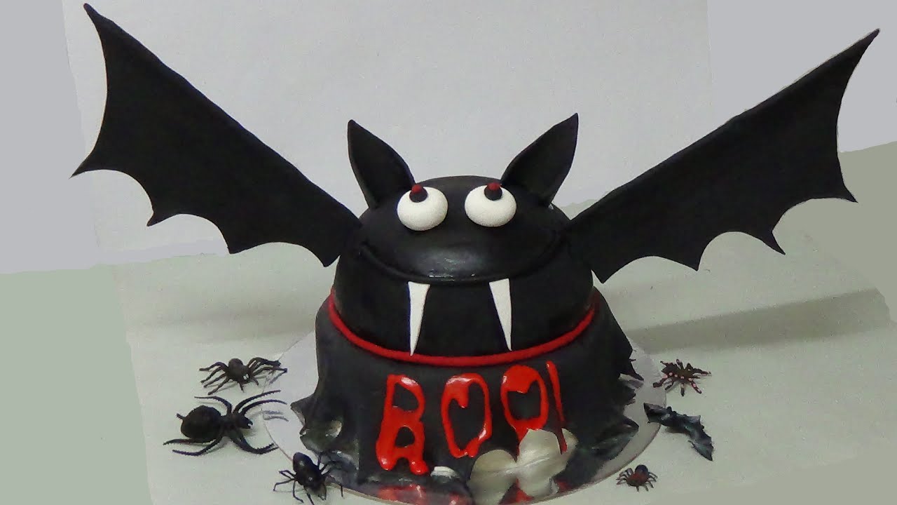 How To Make A Bat Cake Youtube