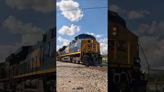 CSX coal train lead by a freshly rebuilt CM44AC on the KD sub. #shorts #csx #coaltrain #fypシ゚viral