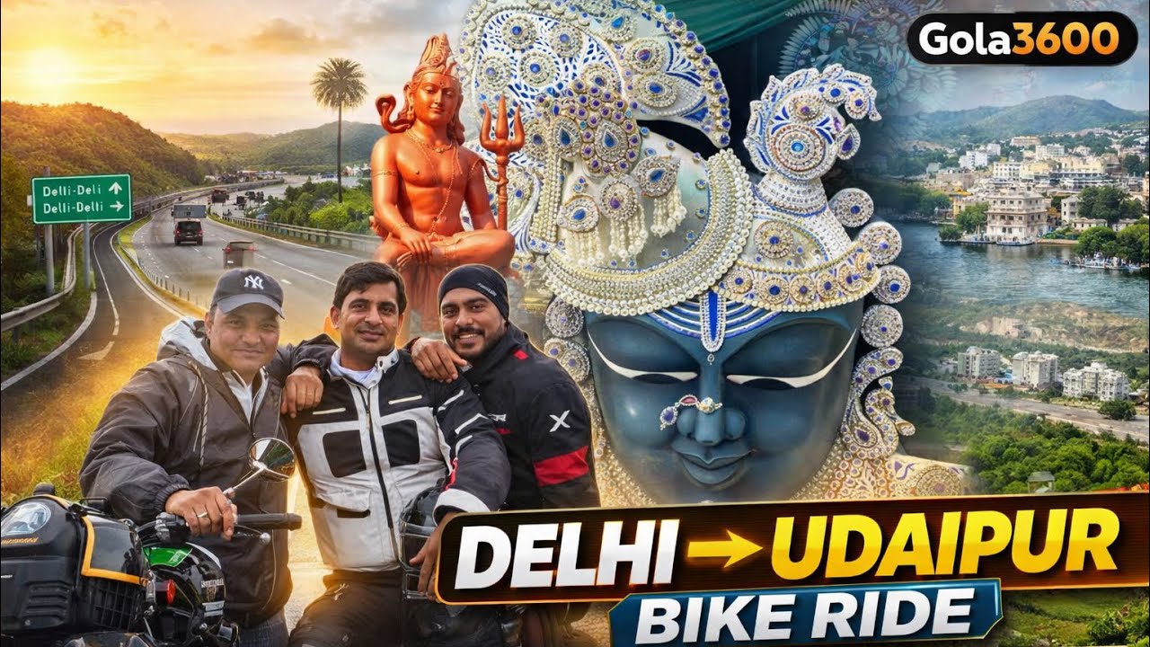 Delhi to Udaipur Bike Ride Full Journey | Nathdwara Mandir Darshan | Ultimate Rajasthan Trip
