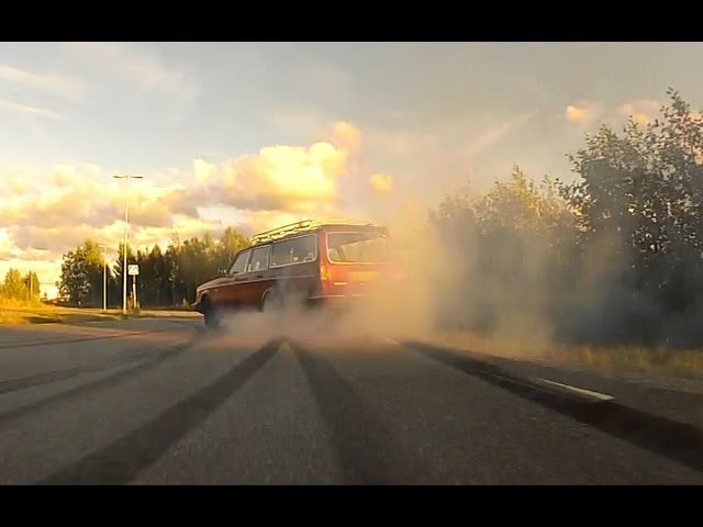 Bild från Volvo 245 med Supra motor Streetdrifting