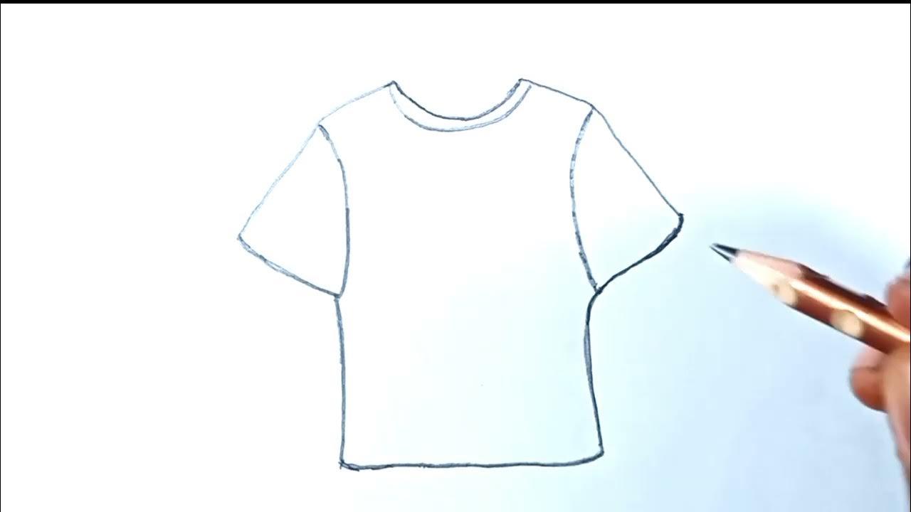 How to draw a T-shirt step by step easy drawing lesson | T shirt easy ...