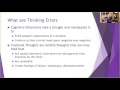 Cognitive Distortions Part 1 of 3