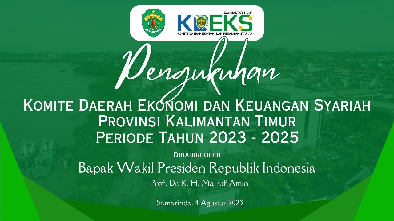 [LIVE] Pengukuhan KDEKS Provinsi Kalimantan Timur - YouTube