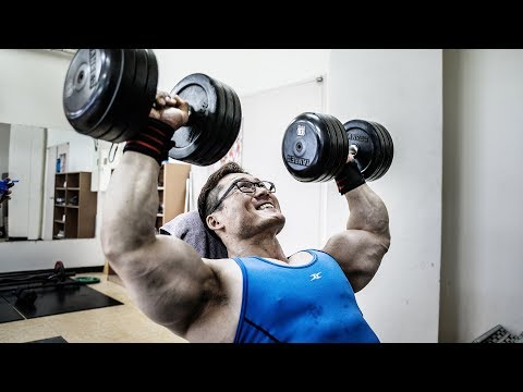 [개근질닷컴] 보디빌더 김명훈 어깨·삼두운동 / Bodybuilder Kim Myung Hoon shoulder · arm workout