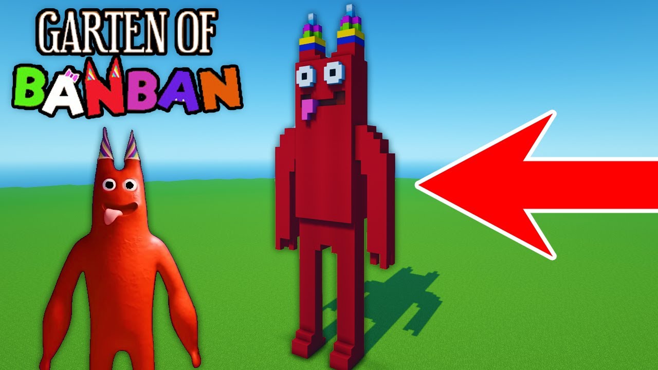 Minecraft Tutorial: How To Make A Jumbo Josh Statue Garten of Banban 