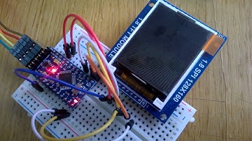 Проверка дисплея TFT 1.8" SPI