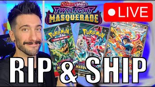 POKEMON LIVE RIP&SHIP!!!!! MEMBERS GIVEAWAY TONIGHT!!! HIDDEN FATES ETB!! #pokemon #card #opening