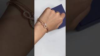 Unboxing Swarovski Infinity Bangle 🎁✨♾️ #asmr #unboxing #swarovski #fyp #viral