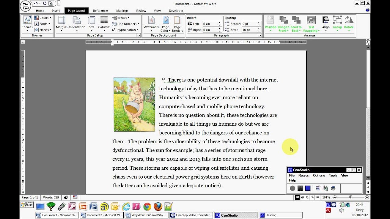 how to write text on a picture in microsoft word 2007