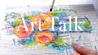 Painting tutorial on newspaper #PlaidCrafts #Painting #ModPodge