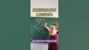 608 求面积难题巧解#快手教育#小学数学 #数学思维