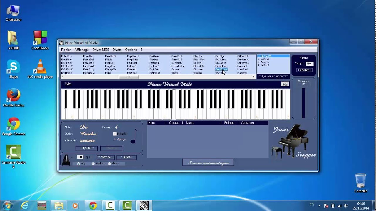 Amusant !!! avec Piano Virtuel Midi toute est facile!!! 1 er part - YouTube