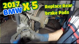 2017 BMW X5 replacing rear brake pads   and resetting brake light
