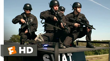 Heist (2015) - SWAT Assaults the Bus Scene (6/10) | Movieclips