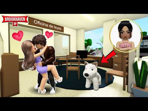 ESPIE A MI ESPOSO CON SU SECRETARIA EN SU TRABAJO *SIENDO UN PERRO* EN BROOKHAVEN ROBLOX #roblox