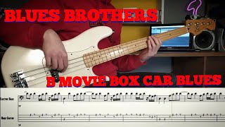 Blues Brothers - B Movie Box Car Blues /// Bass Line Cover [Play Along Tab]