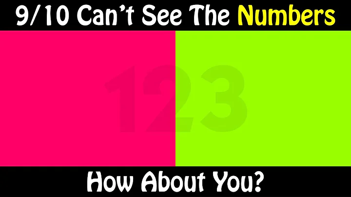 EYE TEST - WHAT NUMBER DO YOU SEE? - 98% PEOPLE FAIL THIS TEST