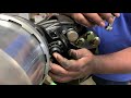 Air disk brake pad change and adjustment