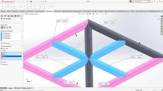 SolidWorks weldment trimming and resolving extra elements