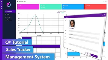 Modern Sales Tracker Management System with Charts - C# WinForms