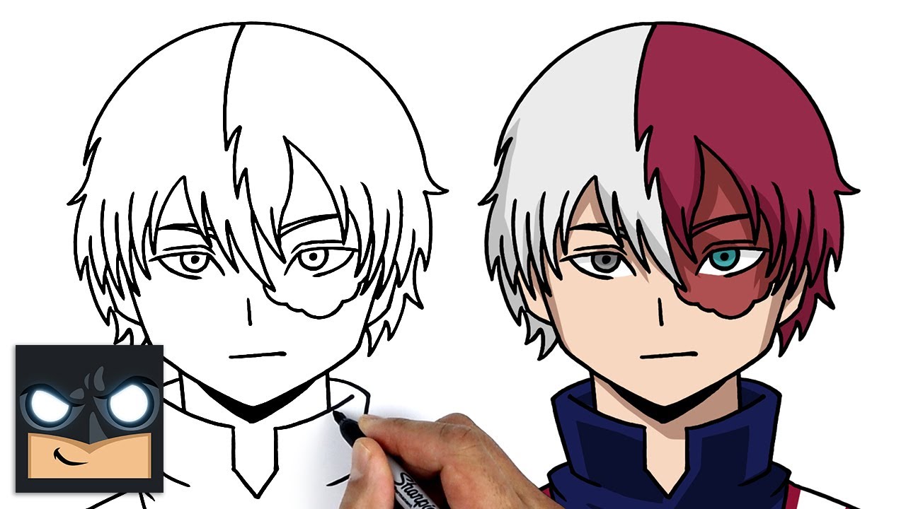 How To Draw Todoroki - Draw Spaces