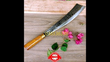 Dao tông, dao dựa, chặt cay, chặt củi, dọn vườn, làm bằng thép nhíp dài 4,6 cm, nặng 500 g