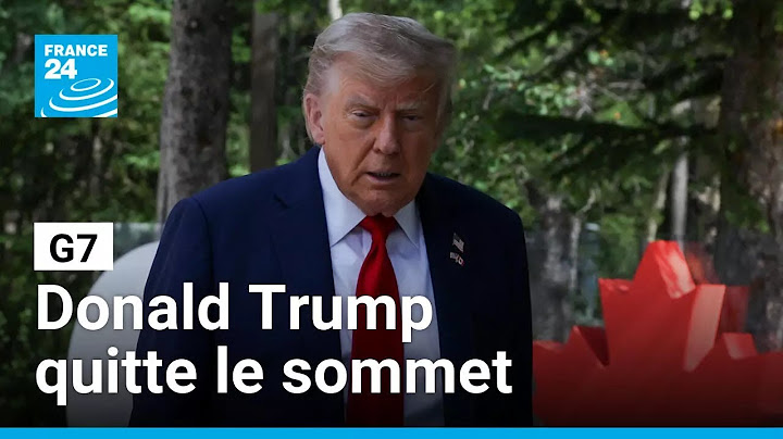 Donald Trump quitte le sommet du G7, chamboulé par la crise au Moyen-Orient • FRANCE 24