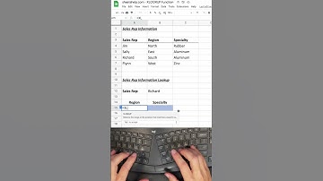 Lookup and Return Multiple Values in Google Sheets