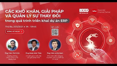 Talkshow  Các Khó khăn và Giải pháp trong Triển khai ERP