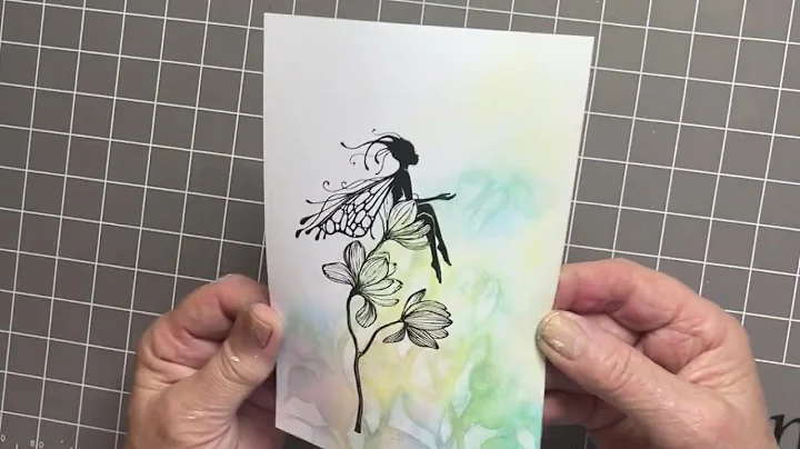 A Pretty Gesso Resist Background by Eileen Godwin