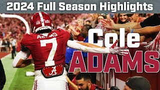 Cole Adams | 2024 Highlights | HD | Alabama WR 🐘