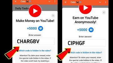 Make Money on YouTube! Cats Code | Earn on YouTube Anonymously | 22-23 November Cats All Video Codes